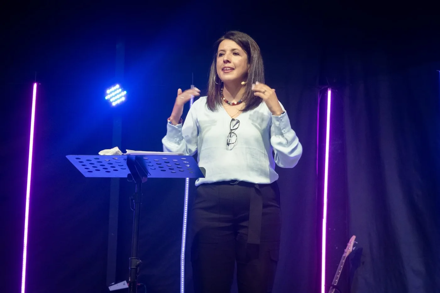 Sandra Prieto durante una conferencia