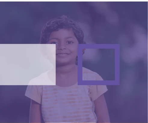 Niño de una comunidad beneficiada por iniciativas de impacto